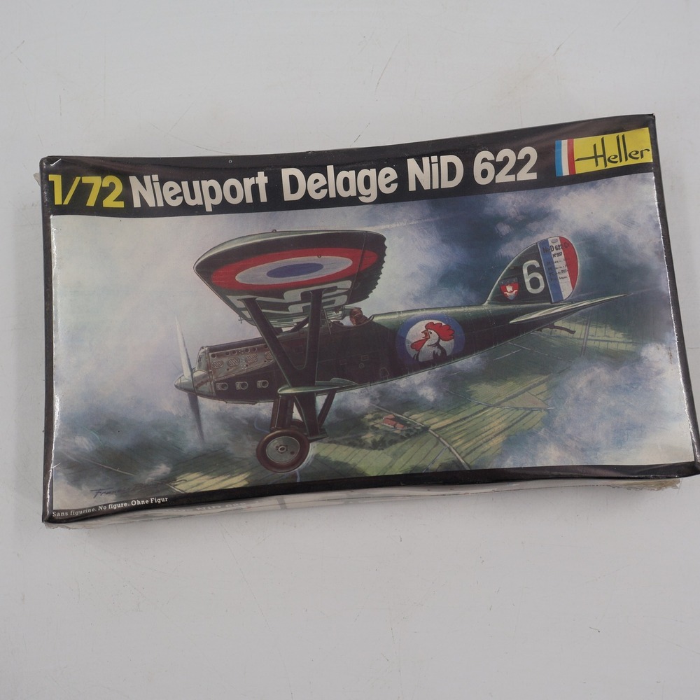Heller Nieuport Delage NiD 622 Model Kit Unisex 1/72 Green French Fighter No 224